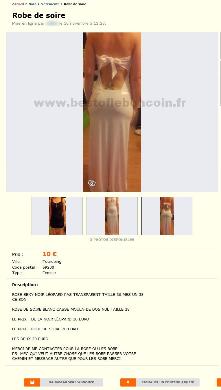 Robe de Soire