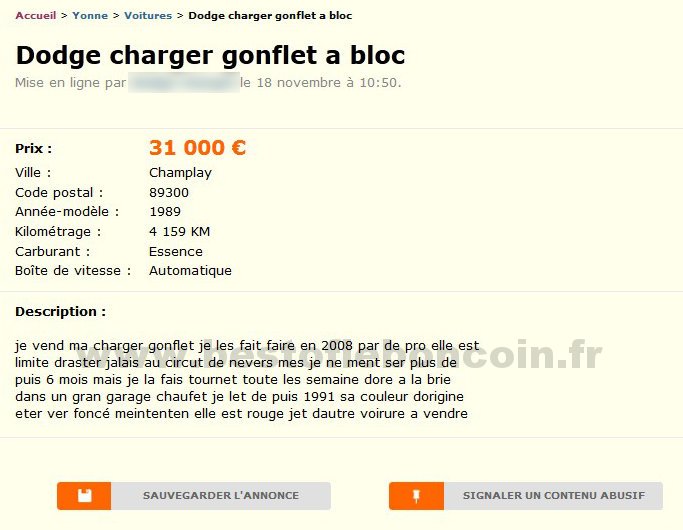 Doge Charger Gonflet A Bloc