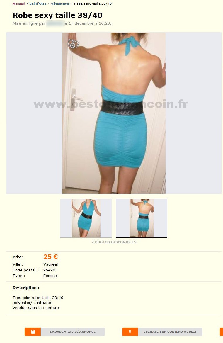 Robe Sexy Taille 38/40