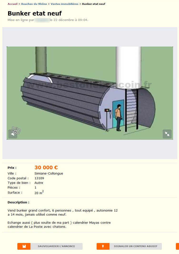 Bunker Etat Neuf