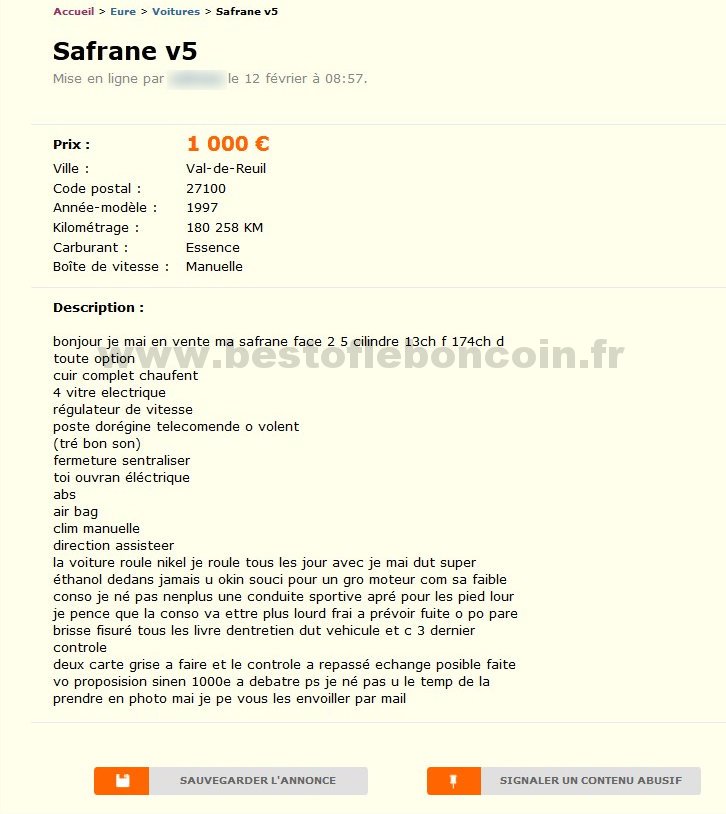 Safrane V8