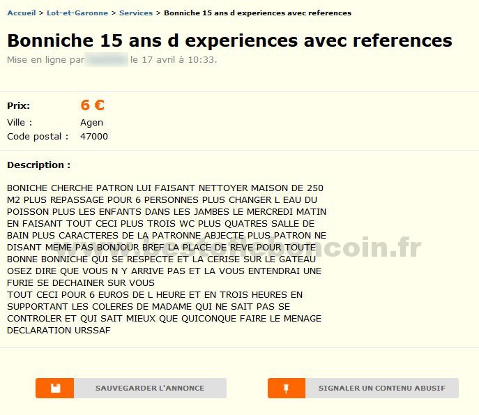 Bonniche 15 ans d'Experiences avec References