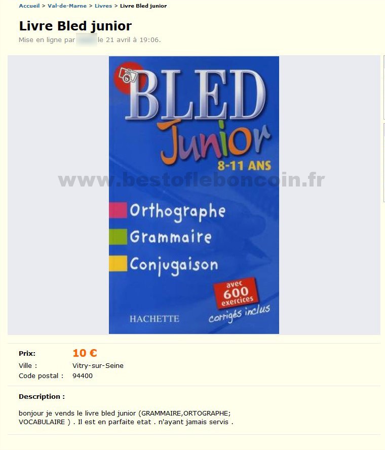 Livre Bled Junior