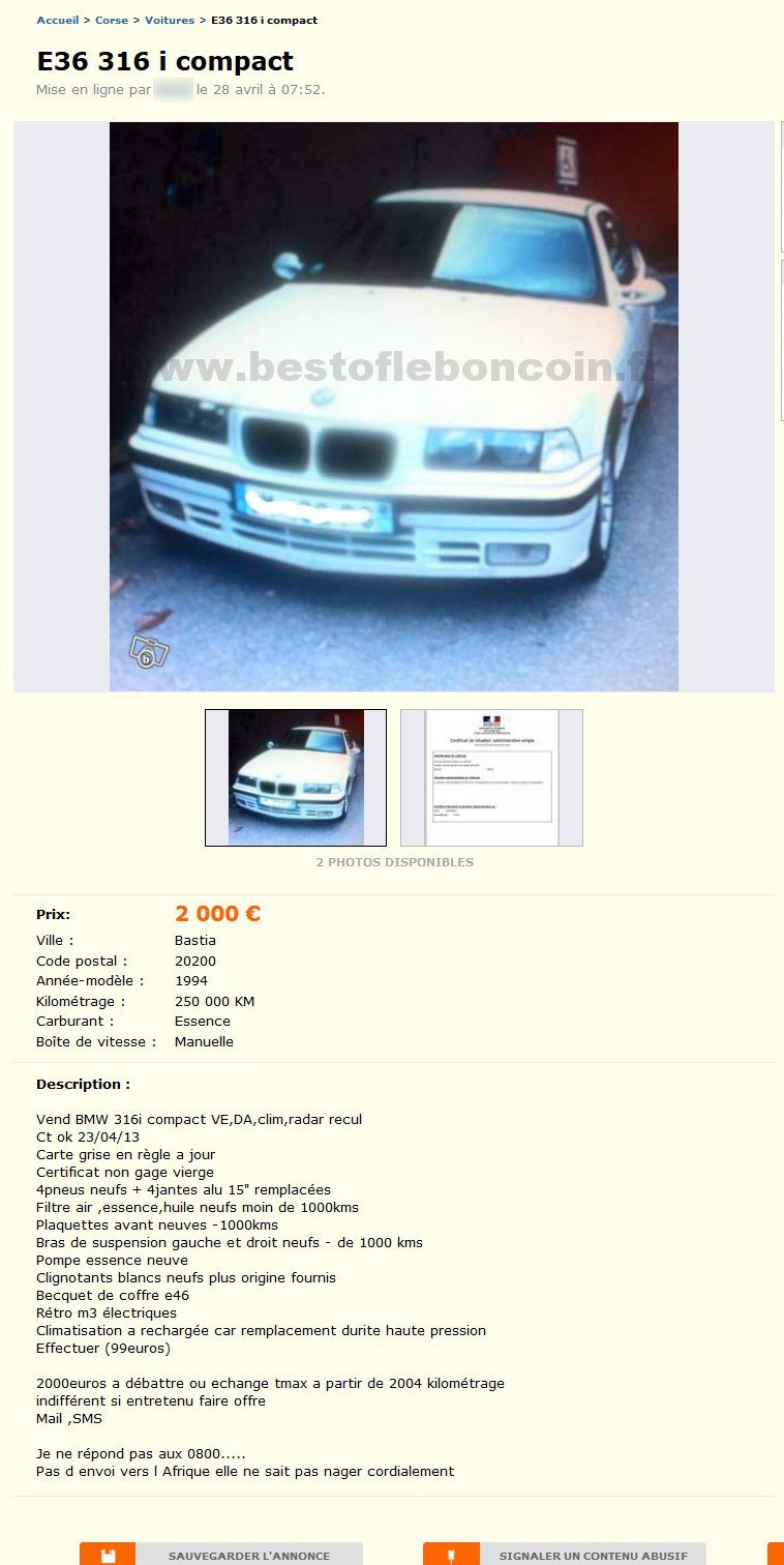 E36 316 i compact