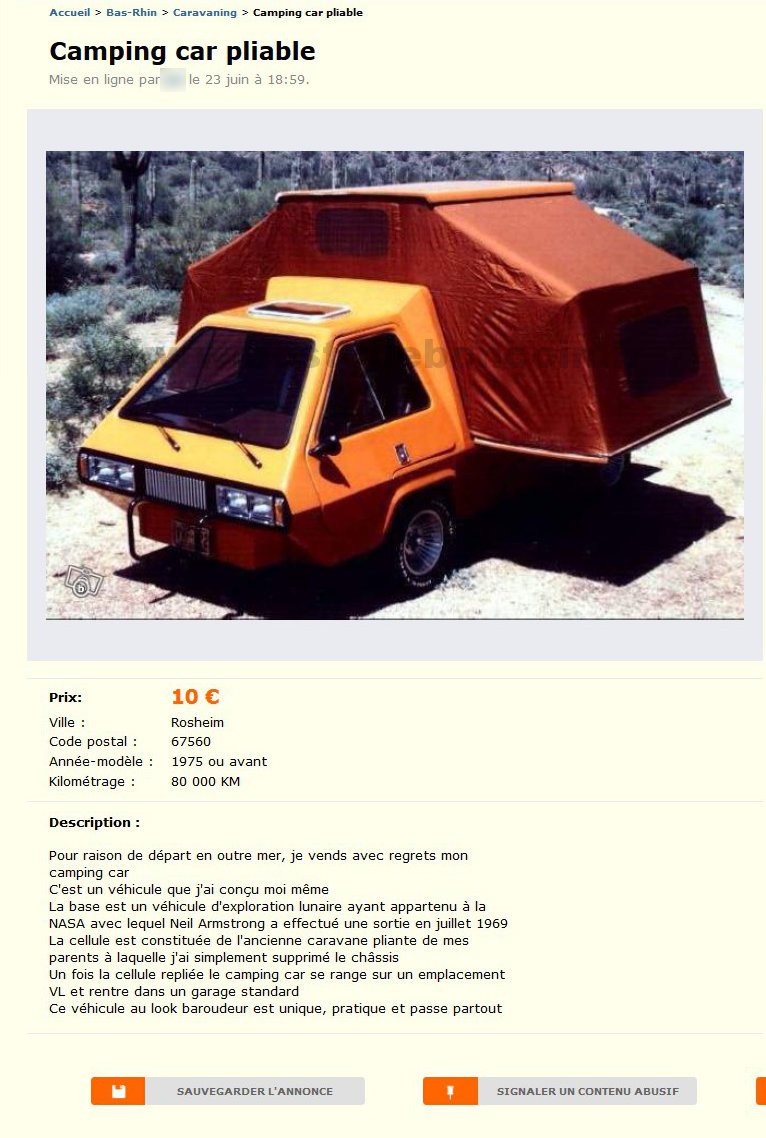 Camping Car Pliable