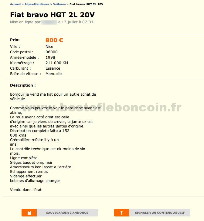 Fiat Bravo HGT 2l 20V