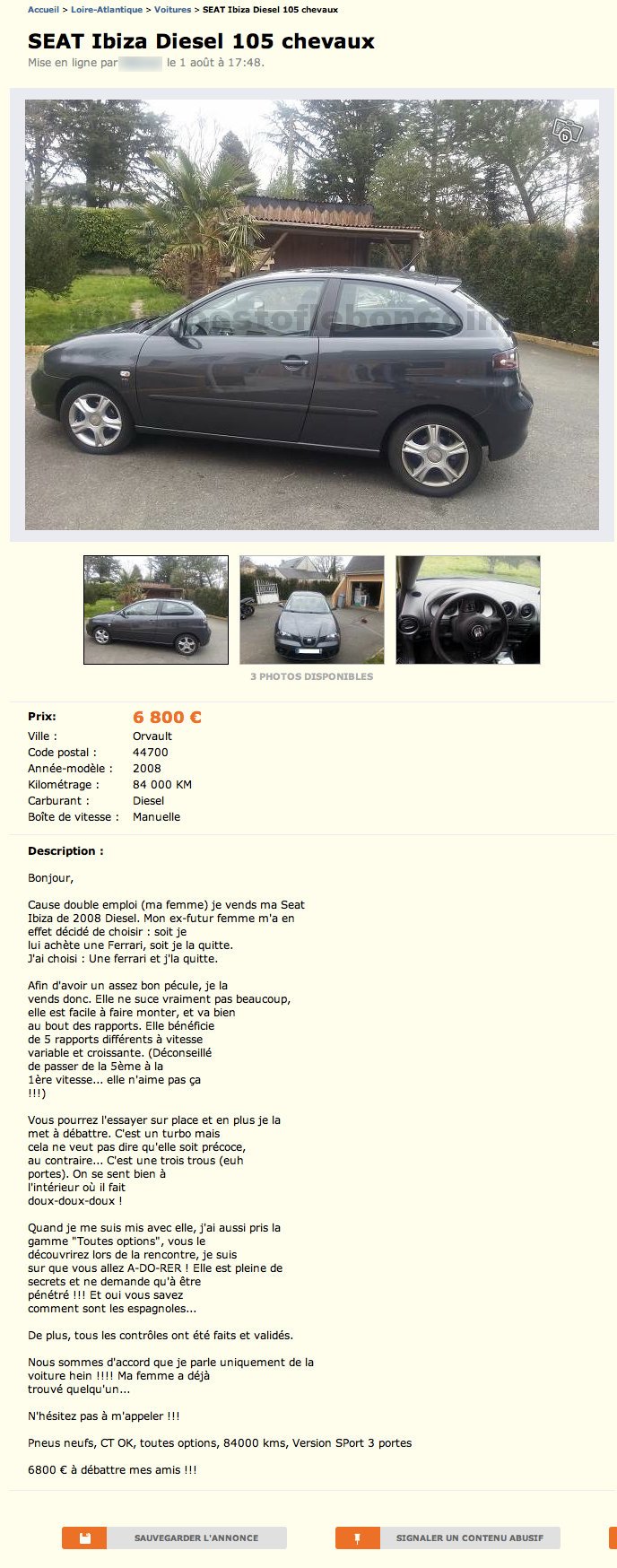 Seat Ibiza Diesel 105 Chevaux