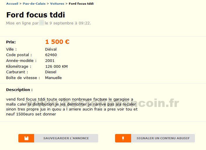 Ford Focus Tddi