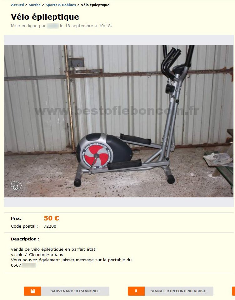 Vélo Epileptique