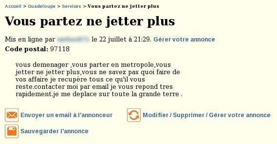 Récupération de déchet