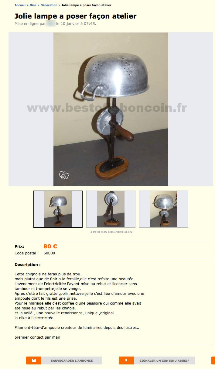 Jolie Lampe à Poser