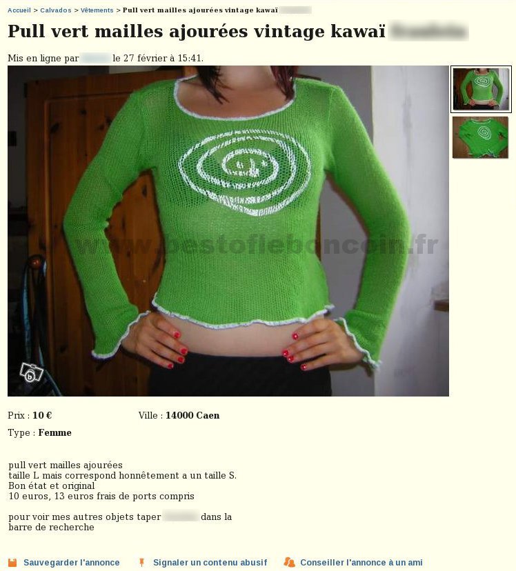 Pull Vert Mailles Ajourées