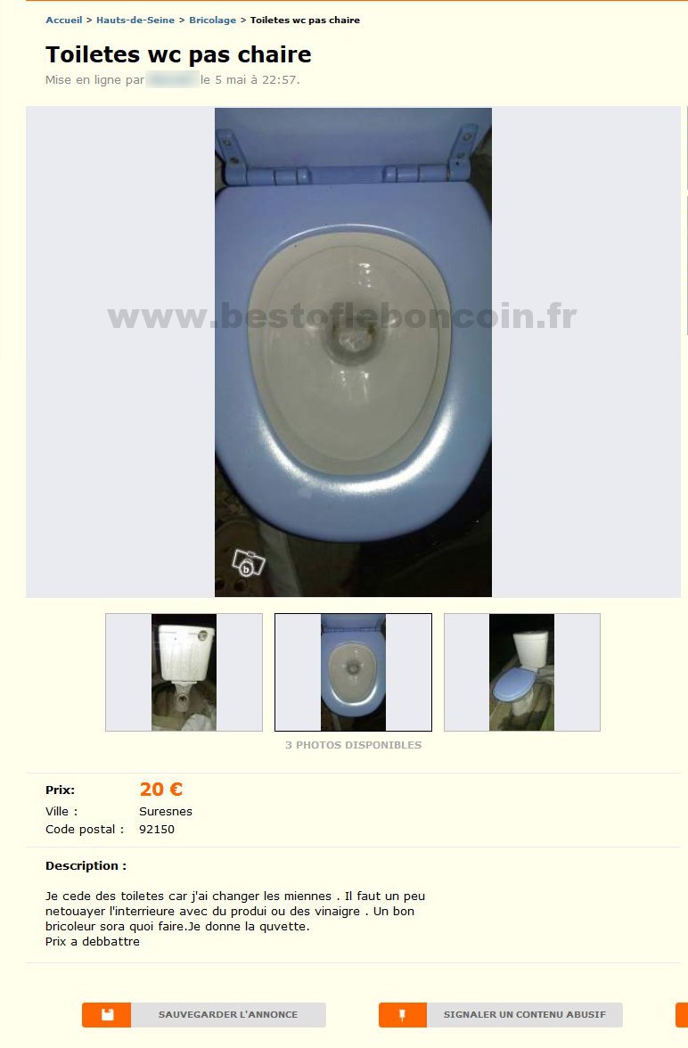 Toilettes WC Pas Chaire