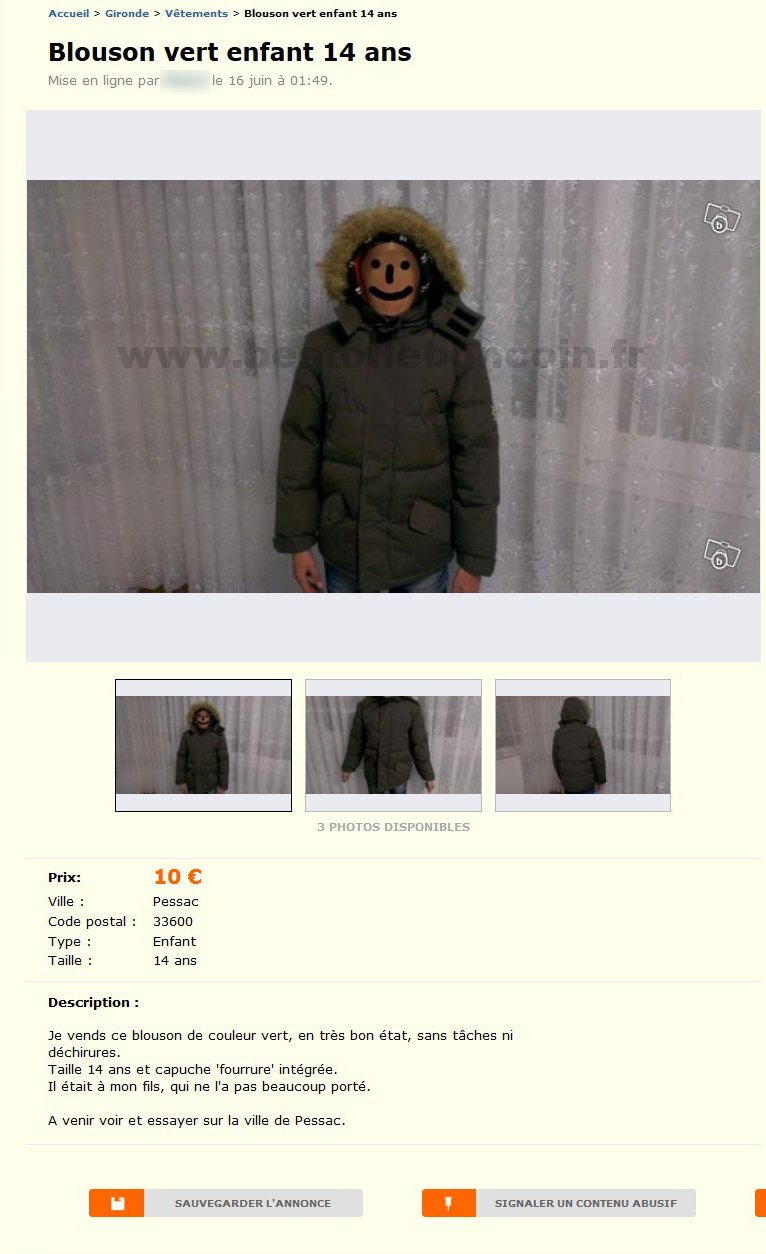 Blouson Vert Enfant 14 ans