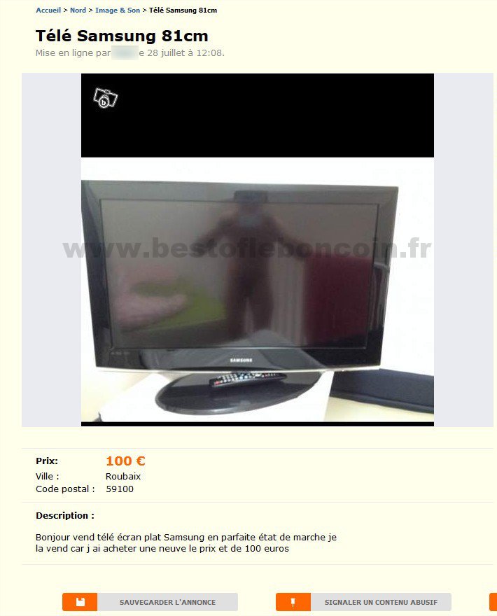 Télé Samsung 81cm