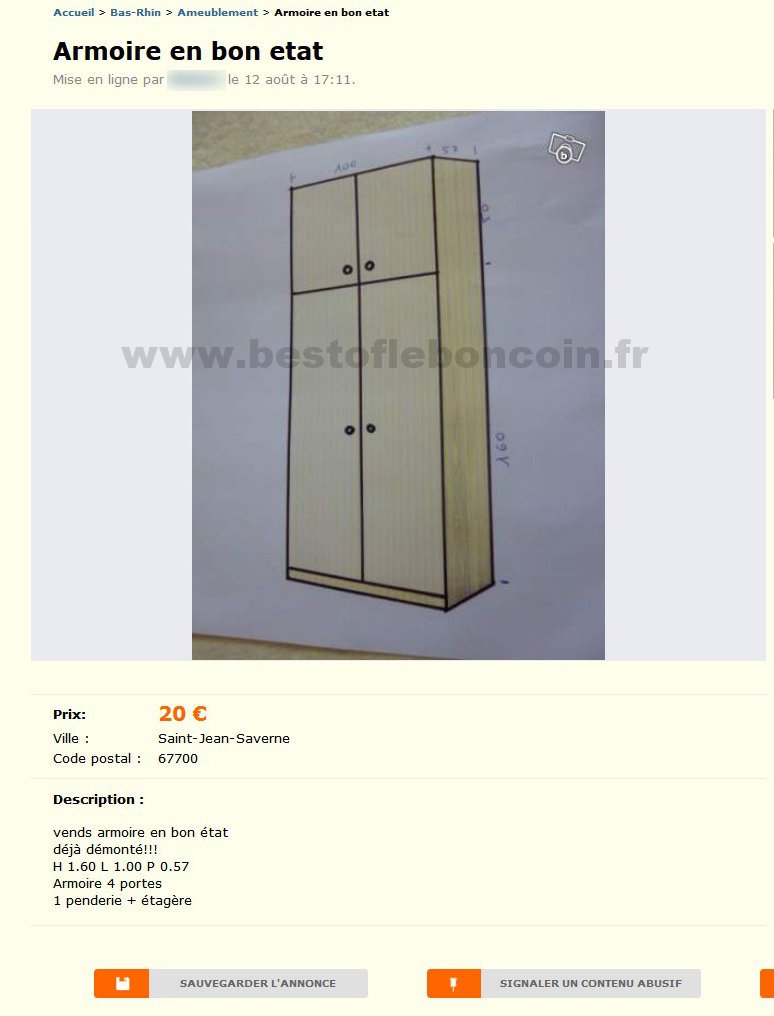 Armoire en Bon Etat