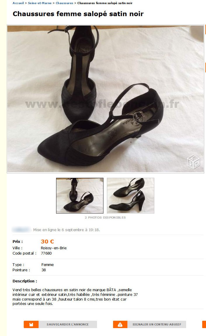 Chaussures Femme Salopé Satin Noir