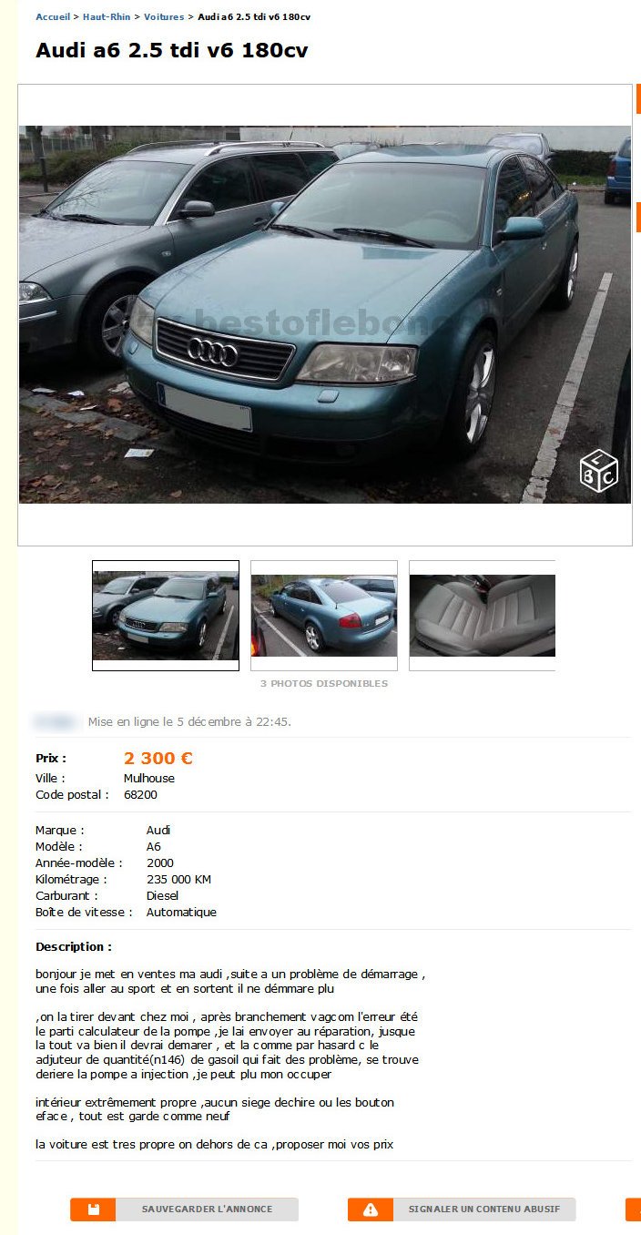 Audi A6 2.5 TDI v6 180cv