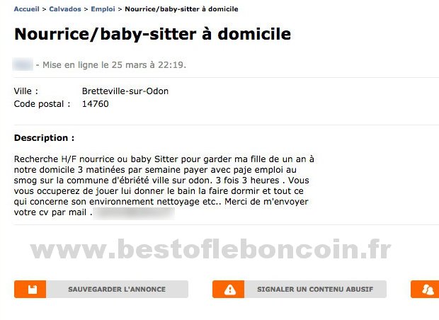 Nourrice / Baby-Sitter à Domicile