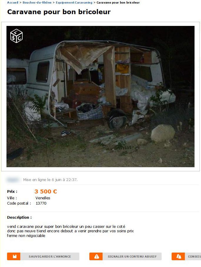 Caravane pour Bon Bricoleur