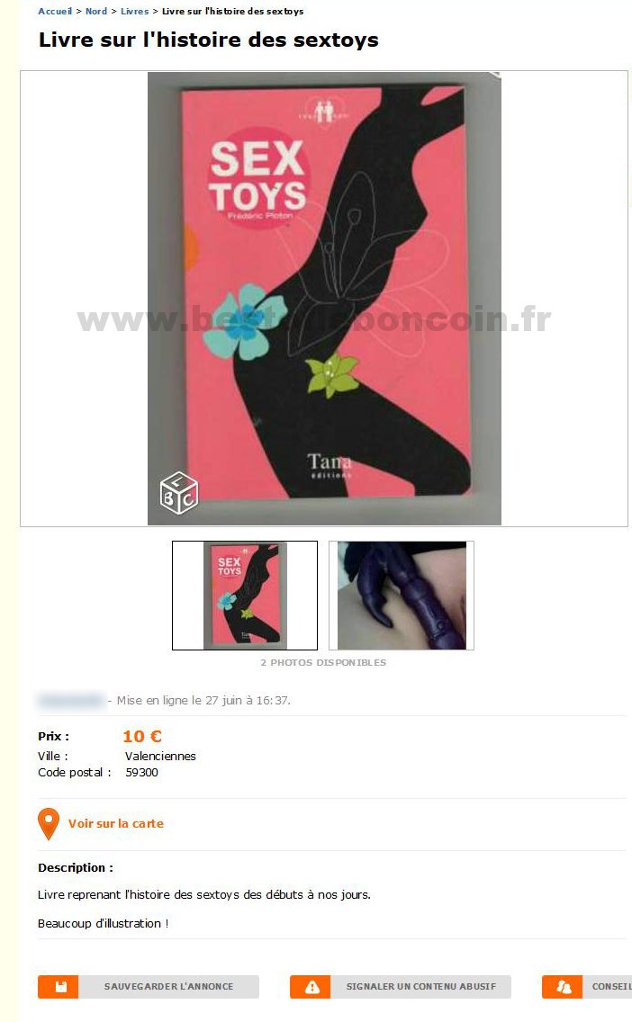 Livre sur l'Histoire des Sextoys