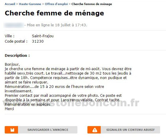 Cherche Femme de Ménage