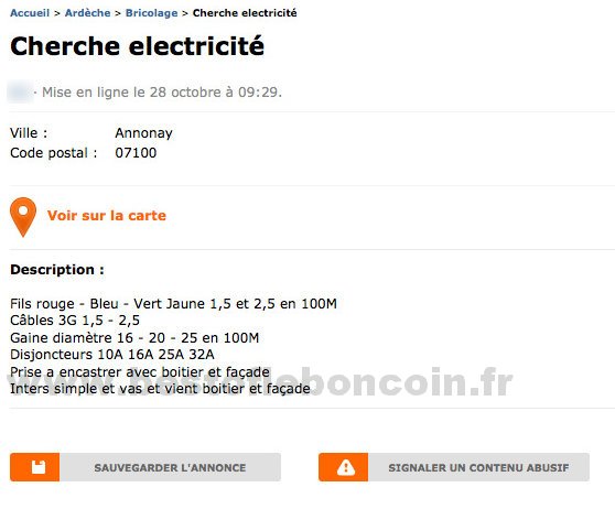 Cherche Electricité