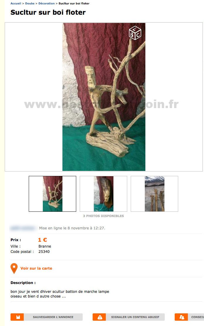 Sucltur sur boi floter