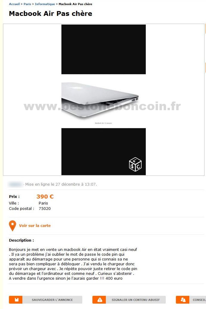 Macbook Air Pas Chère