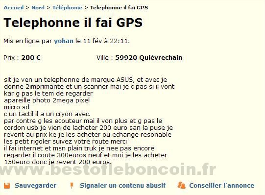 Téléphone GPS