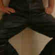 Pantalon Cuir Moto Noir