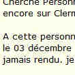 Cherche Personne pour Chercher