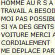 Qui me Donne une Voiture ?