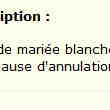 Robe de Mariée