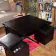 Table + 4 Pouffes