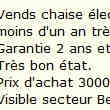 Chaise Electrique