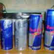 Canettes Monster et Red Bull