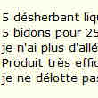 Lot Desherbant x5