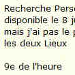 Recherche Personne pour Démangement