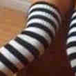 Grande Chaussette Rayé Sexy