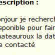 Demand de Service pour un Convoiturage