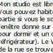 Studio Libre à partir de Maintenant
