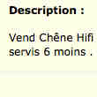 Vent Chêne Hifi