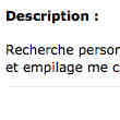 Besoin de Personne