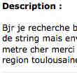 Recherche String ou Boxer